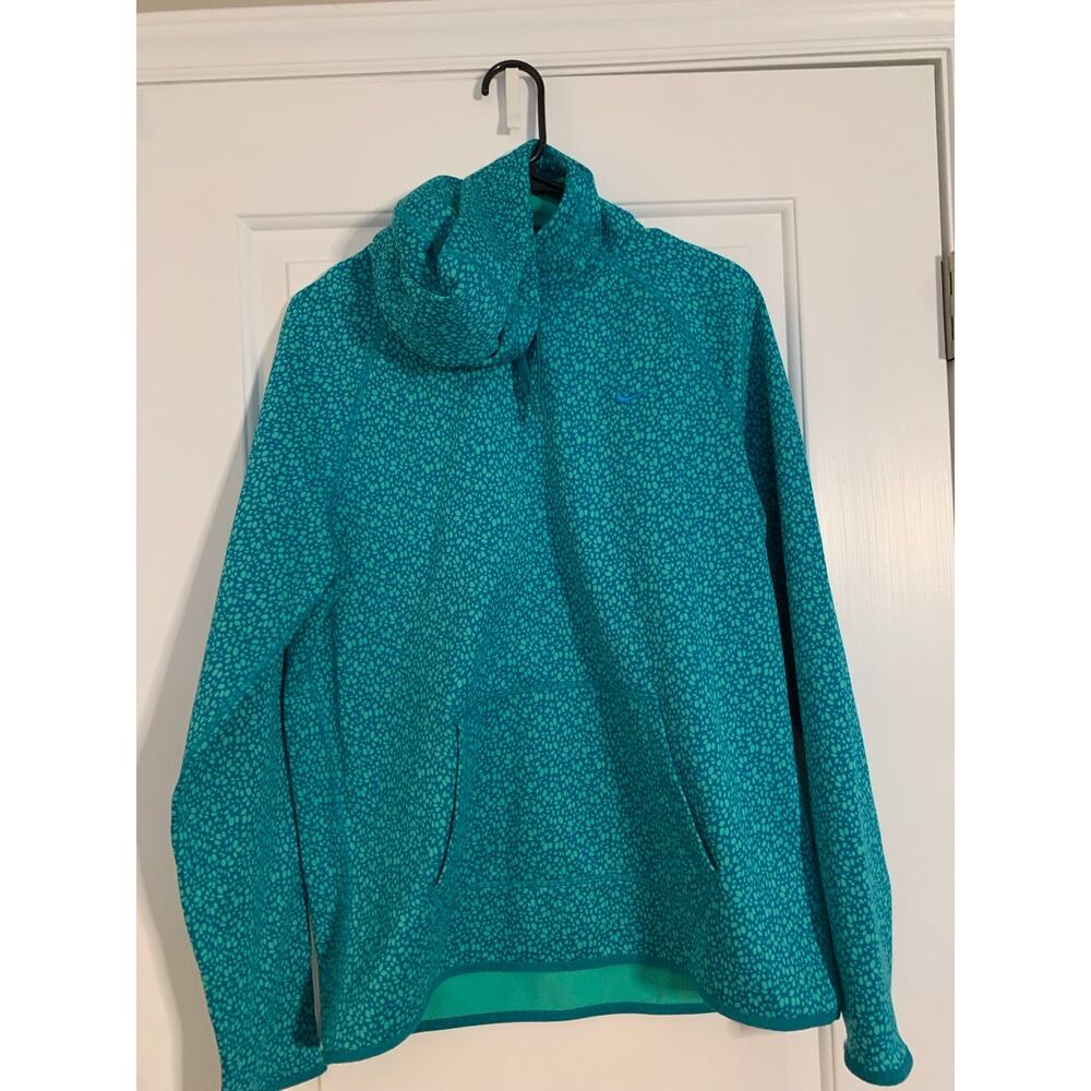 Nike Hoodie Blue Green Women Size Medium